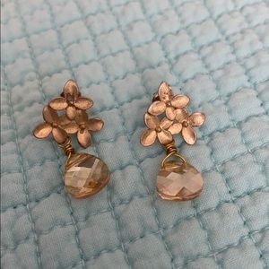 Gold Floral Earrings
